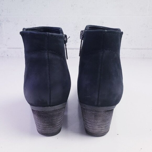 Blondo Womens Samara Waterproof Ankle Booties Black Suede Size 7.5 Side Zip - Picture 4 of 11